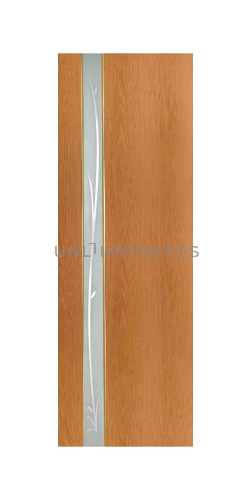 Common house interior door isolated on white background