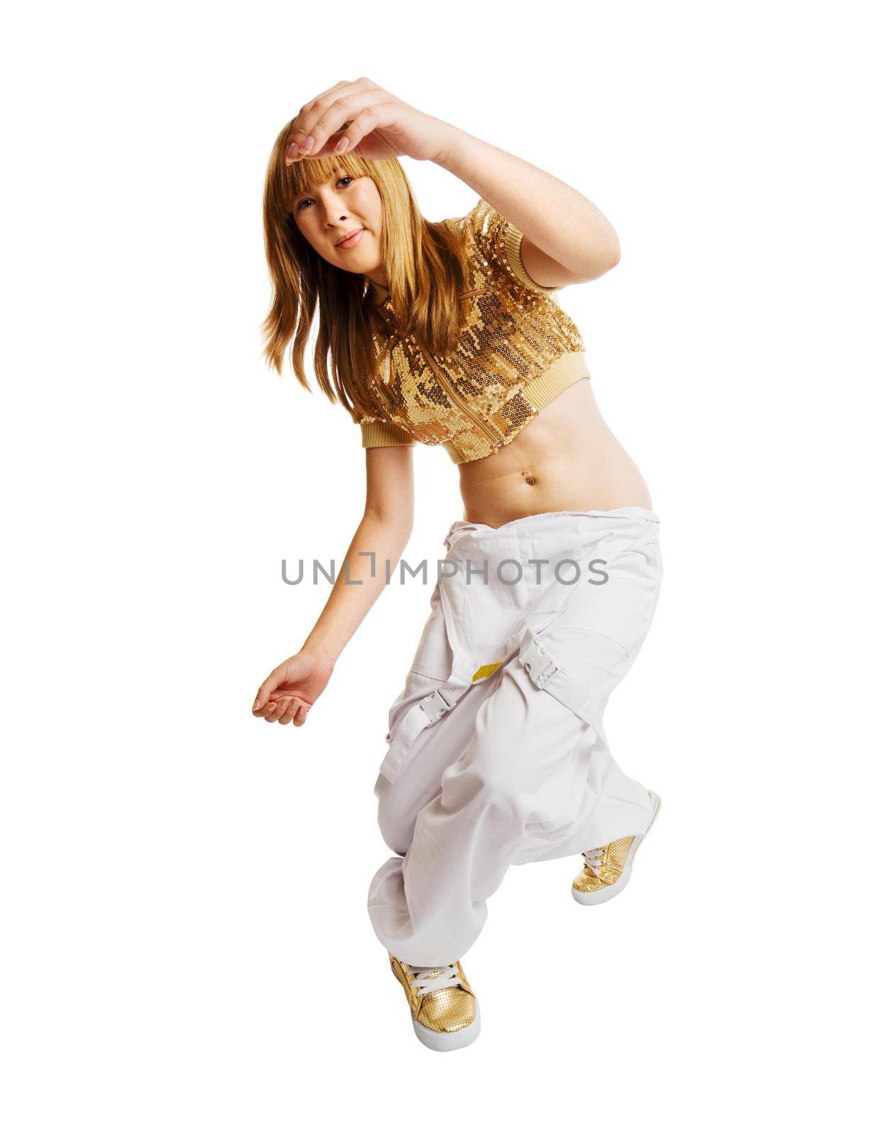 Beautiful dancer isolated