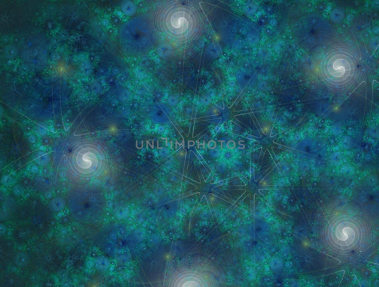 Imaginatory lush fractal texture image abstract background