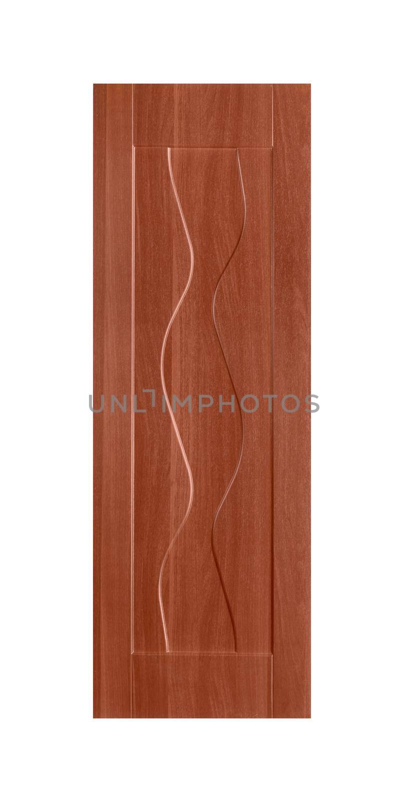 Common house interior door isolated on white background