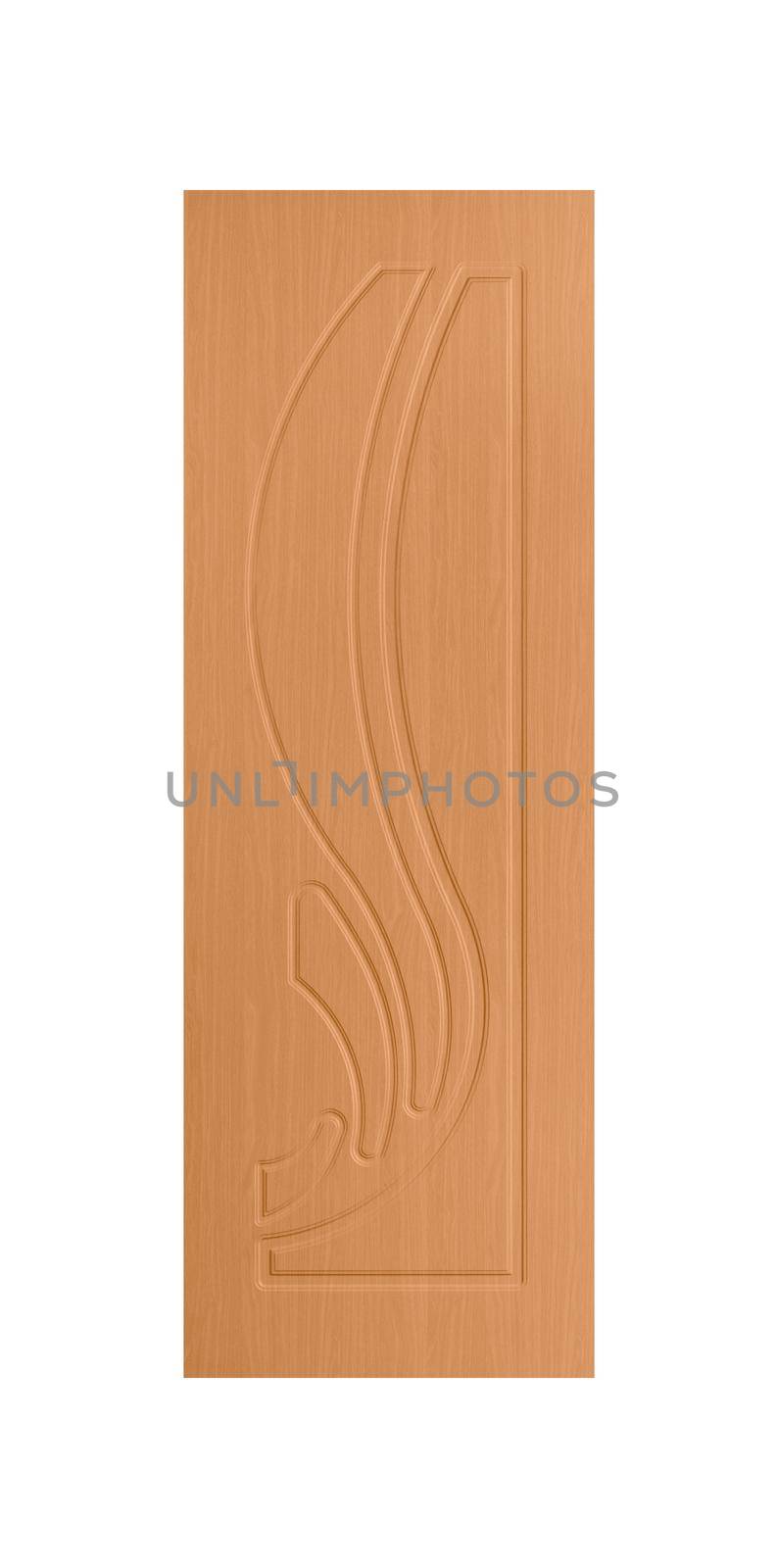 Common house interior door isolated on white background