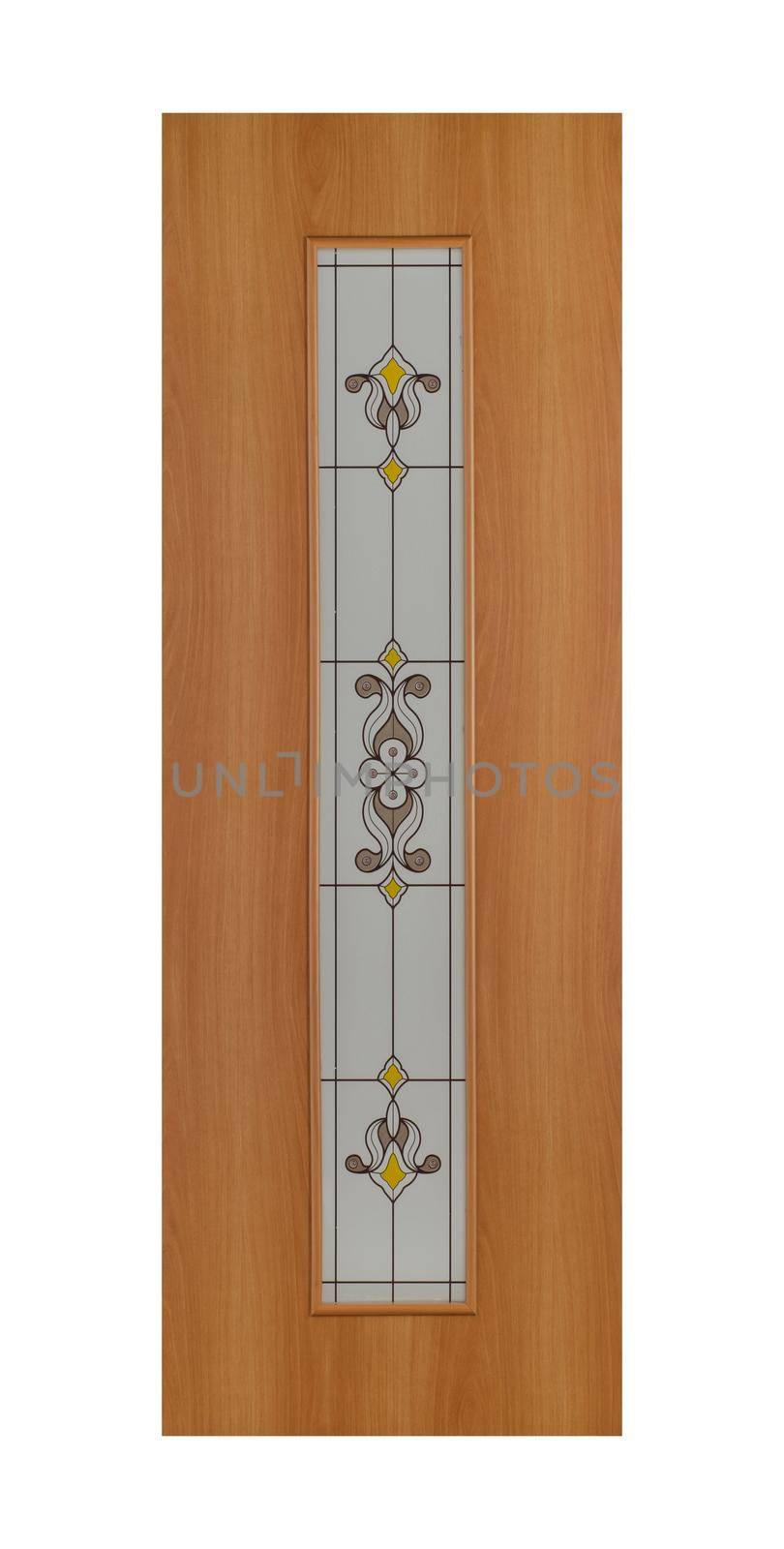 Common house interior door isolated on white background