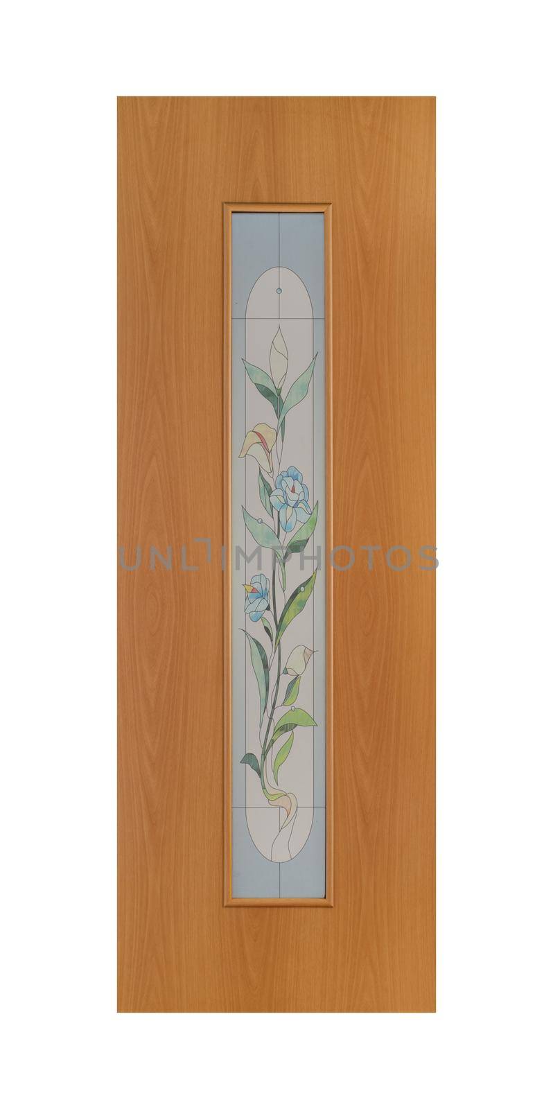 Common house interior door isolated on white background