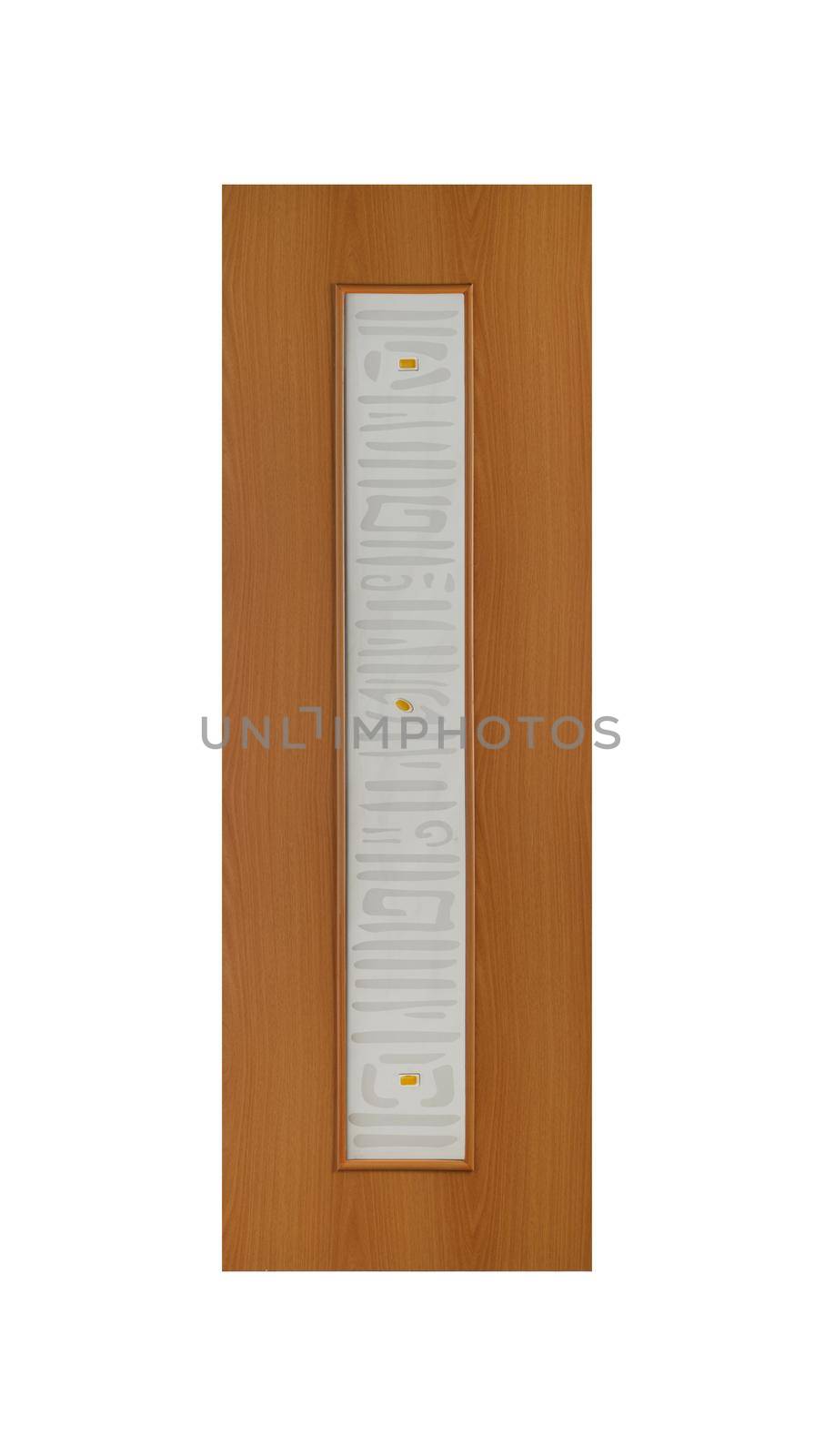 Common house interior door isolated on white background