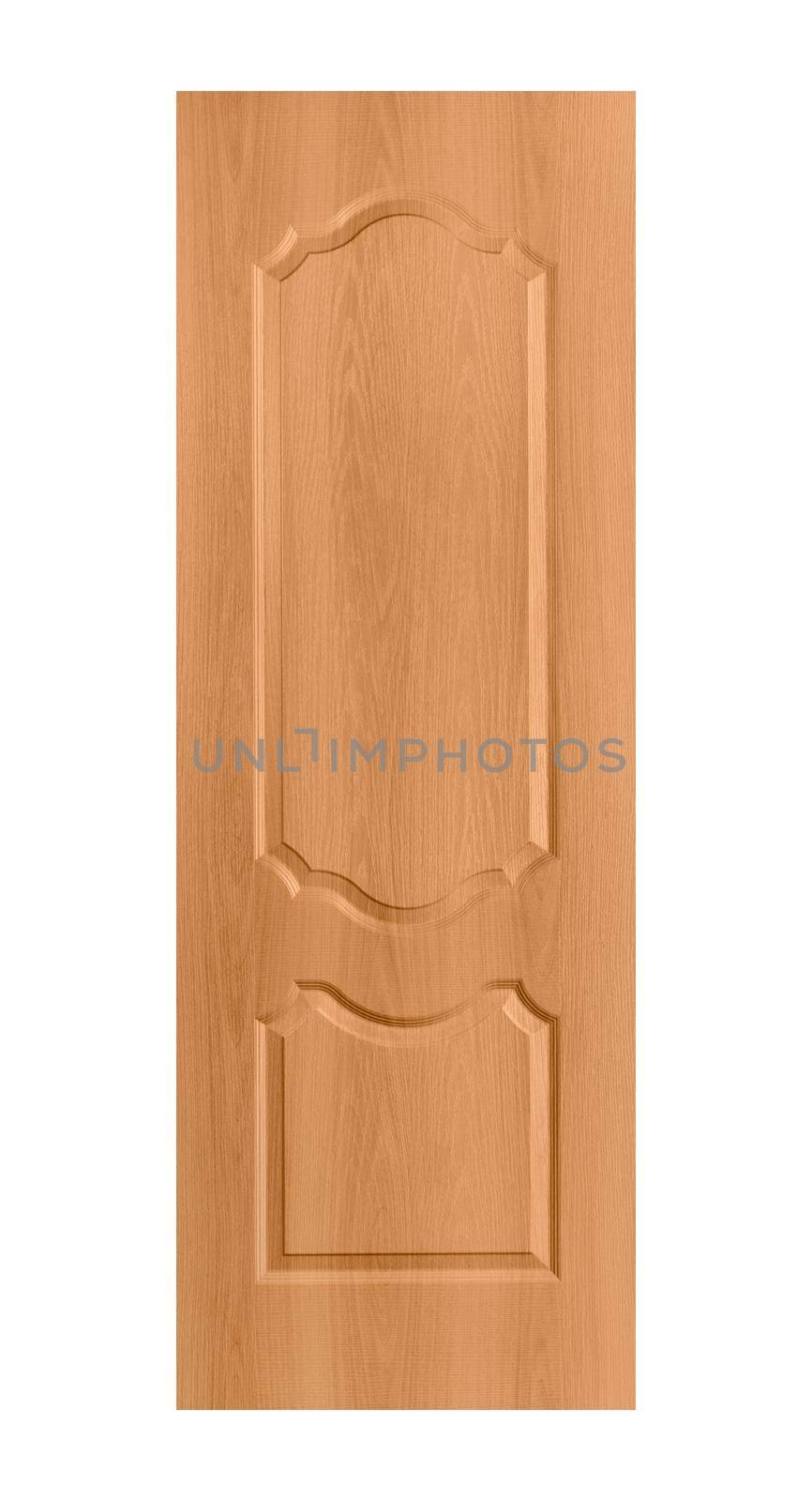 Common house interior door isolated on white background