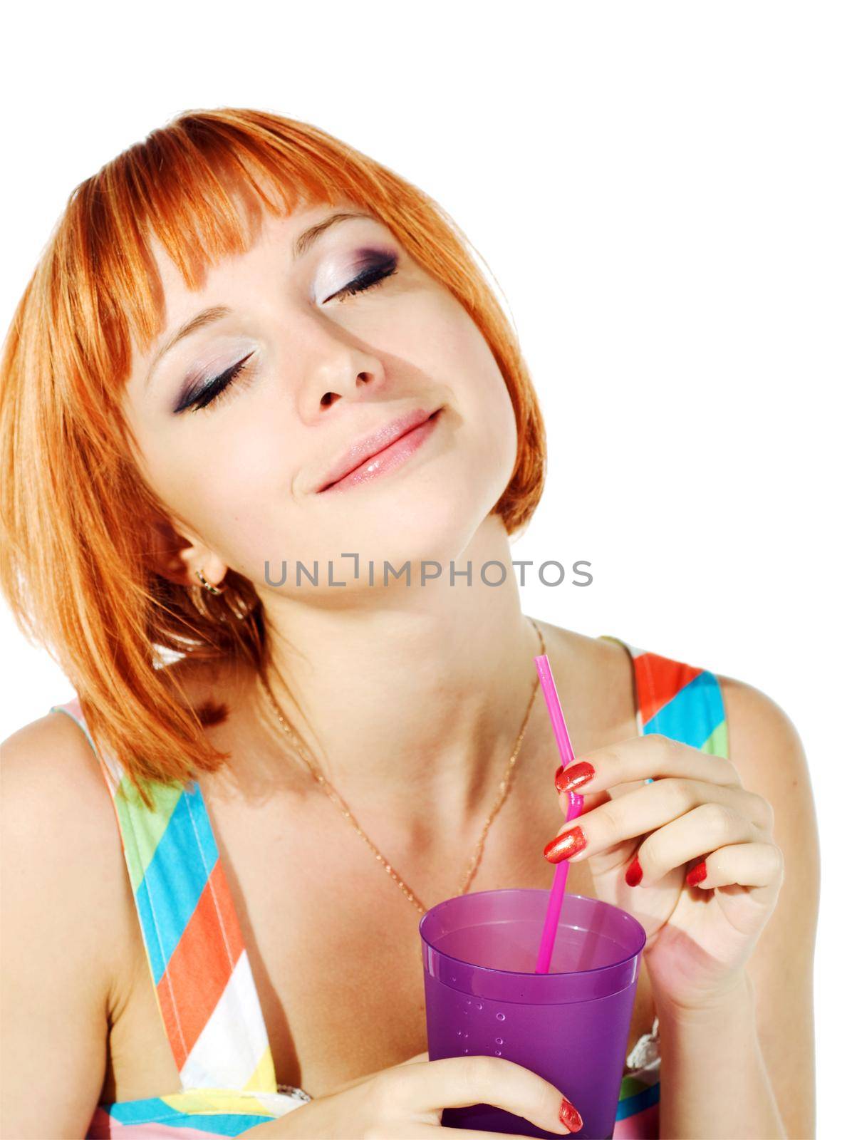 beautiful girl isolated