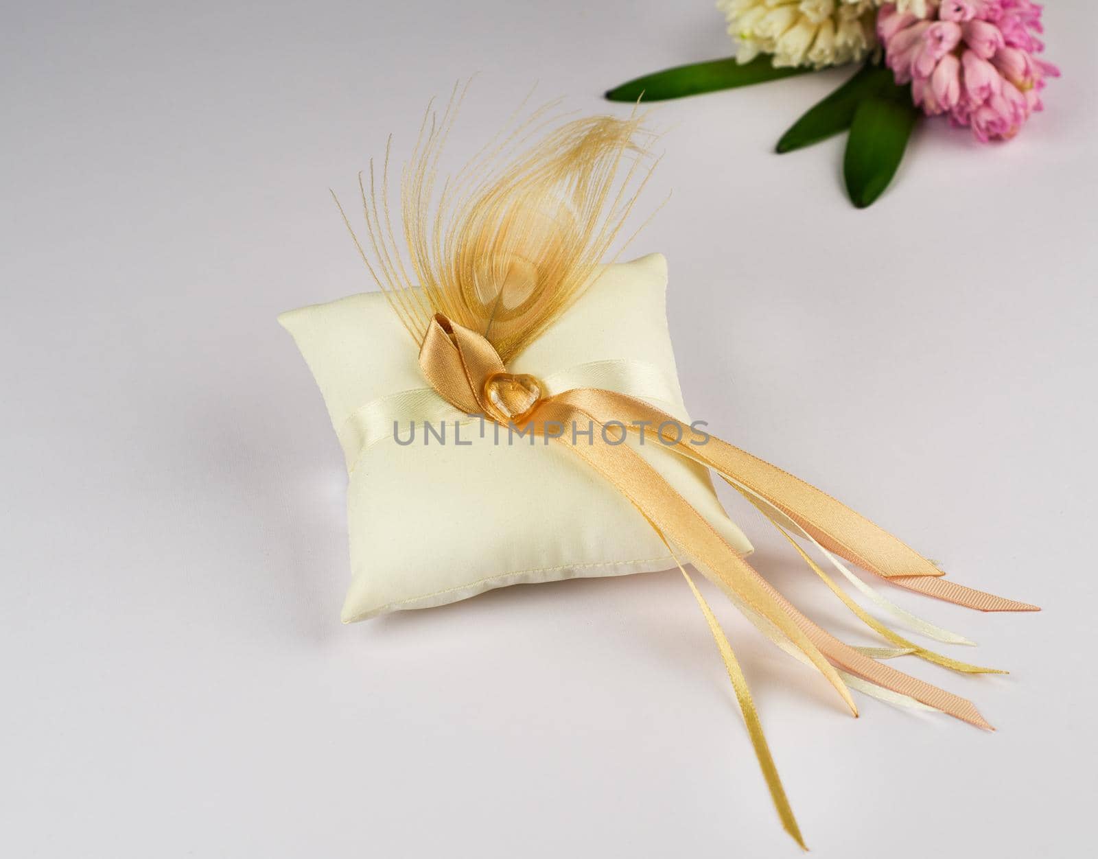 Beautiful pillow for wedding rings by nikitabuida