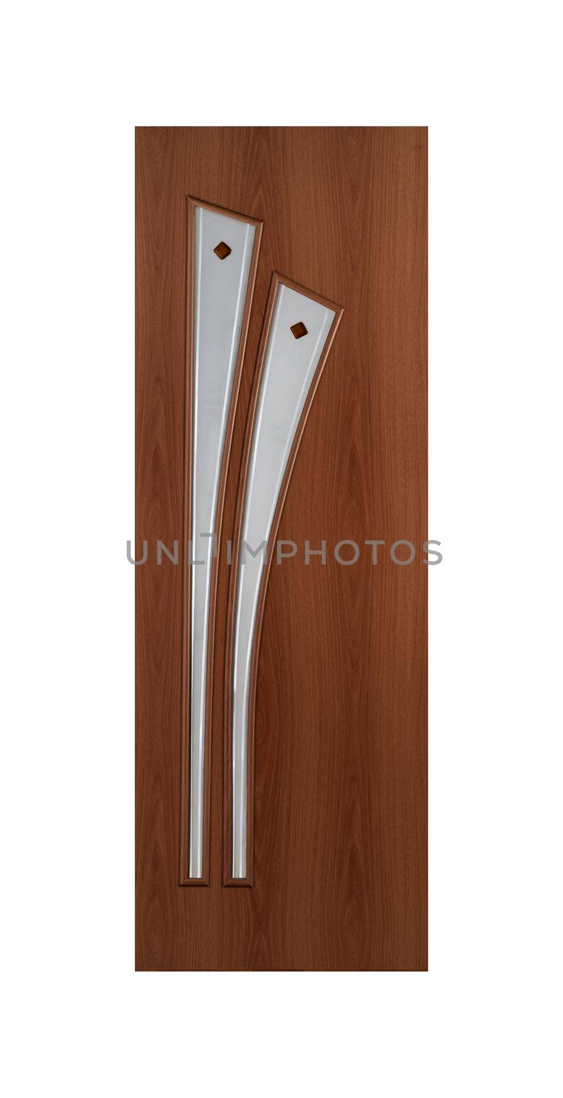 Common house interior door isolated on white background