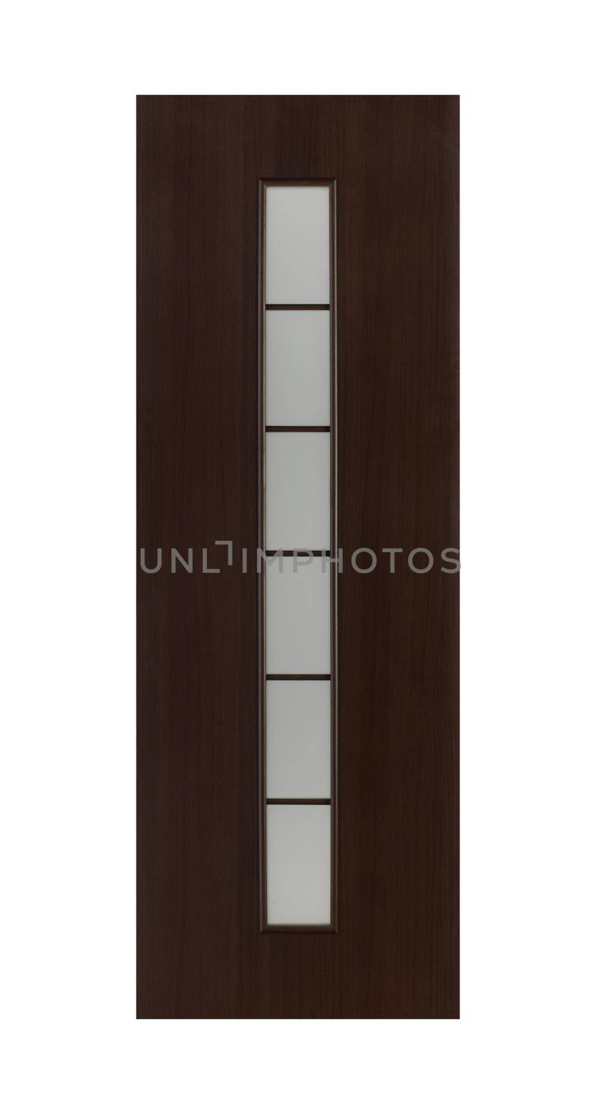 Common house interior door isolated on white background