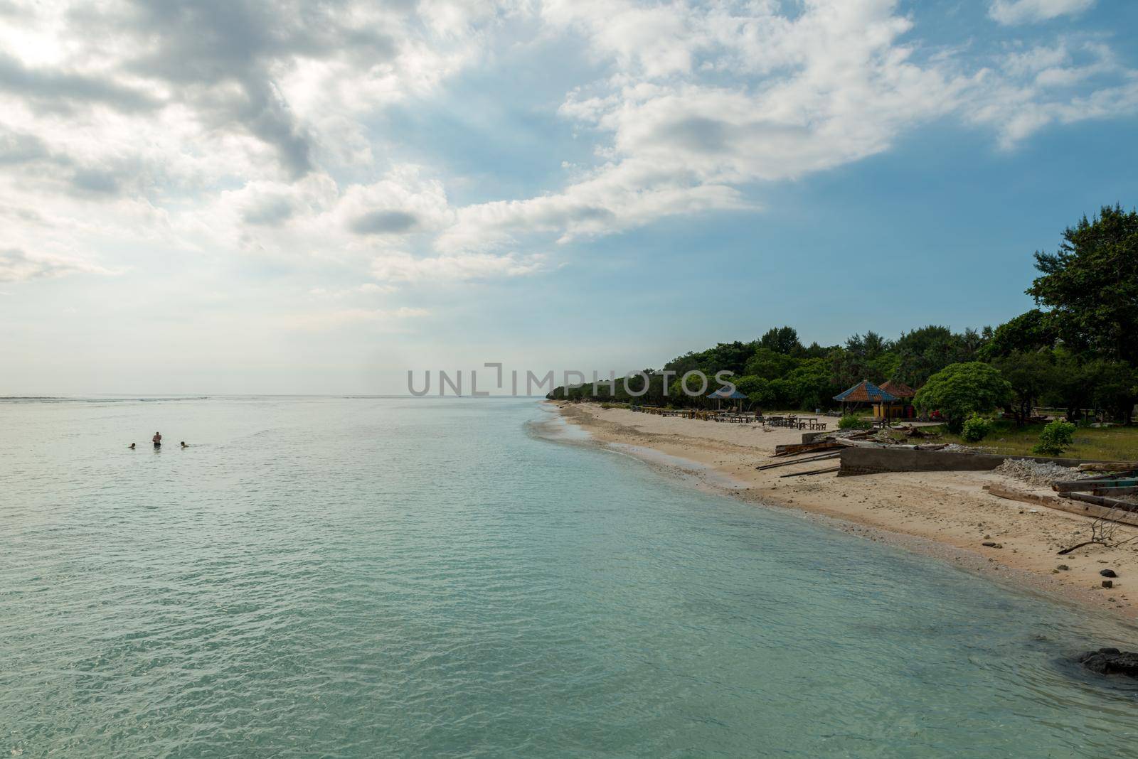 GILI TRAWANGAN, INDONESIA - May 1, 2013: Beautiful tropical beach in Indonesia, South East Asia
