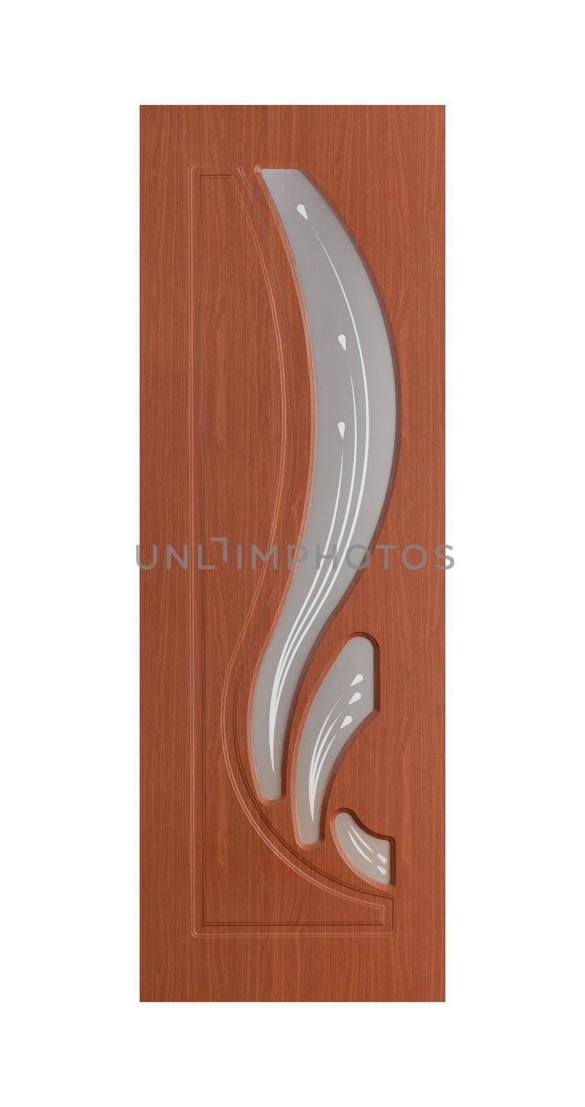 Common house interior door isolated on white background