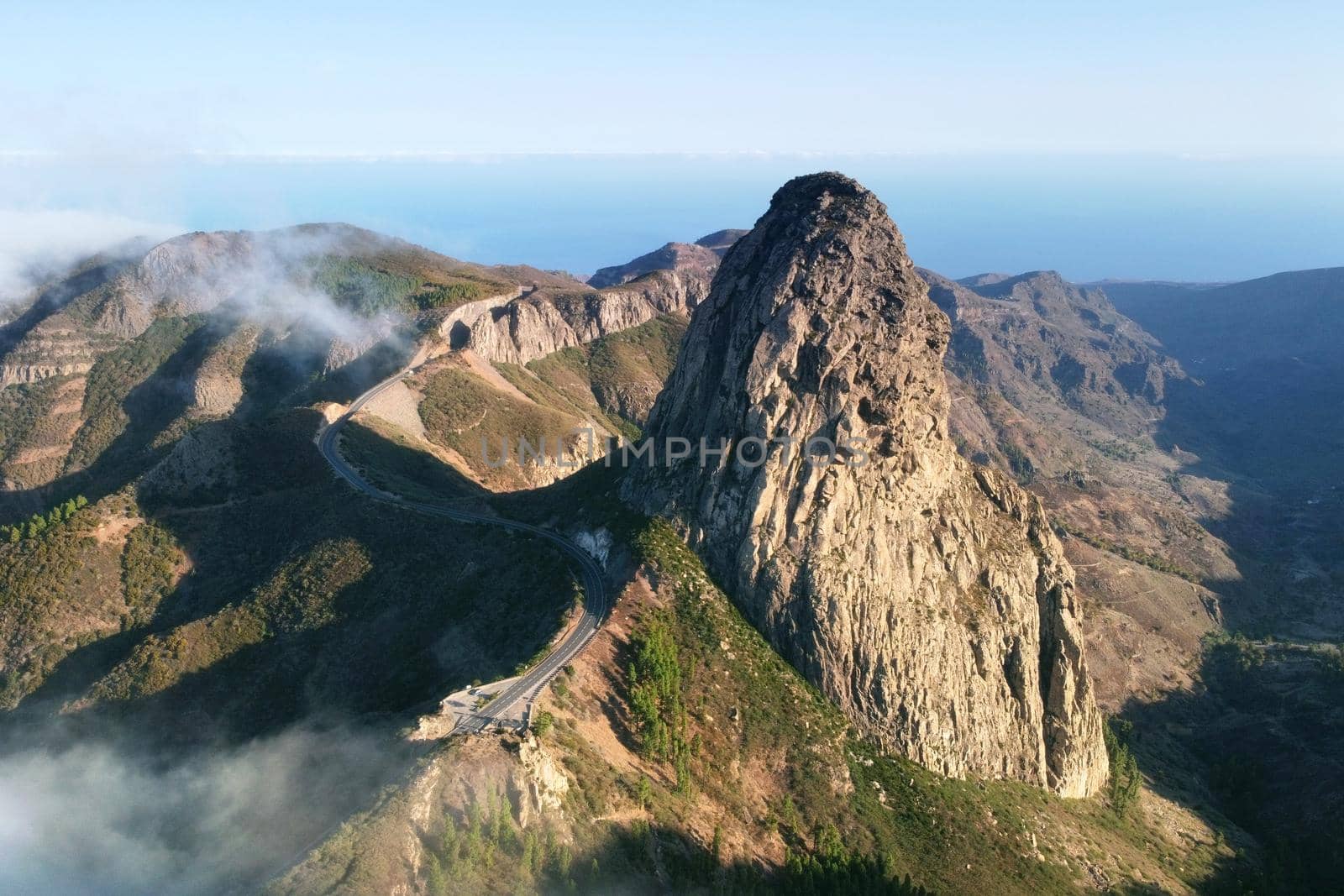 Roque de Agando, La Gomera, Canary Islands. High quality photo