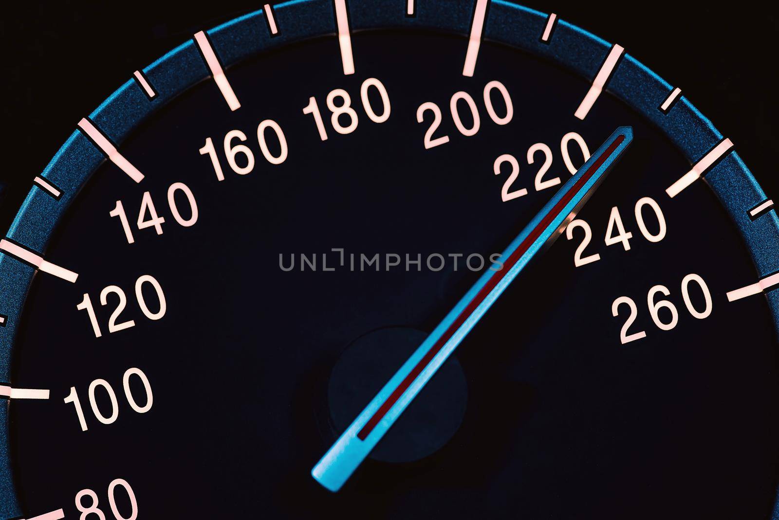 Detail of needle of odometer or speedometer of a car 7 by pippocarlot