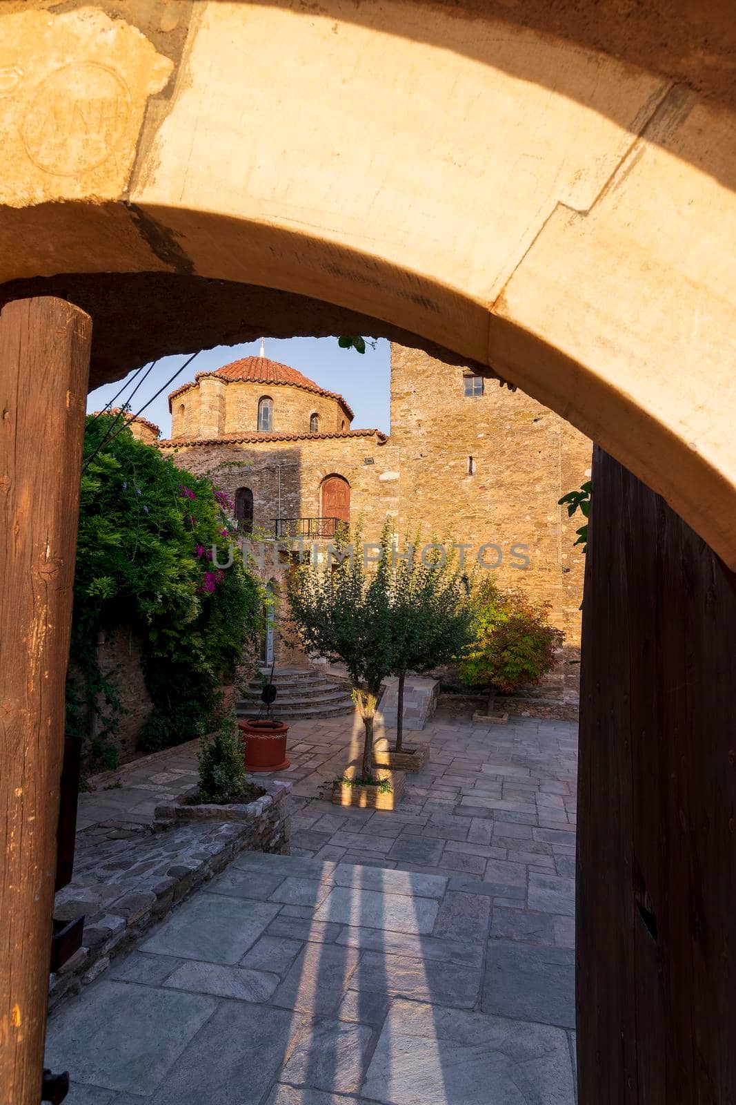 Entrance of Orthodox Holy Monastery of Pantokrator-Tao Ntaou Penteli - Greece