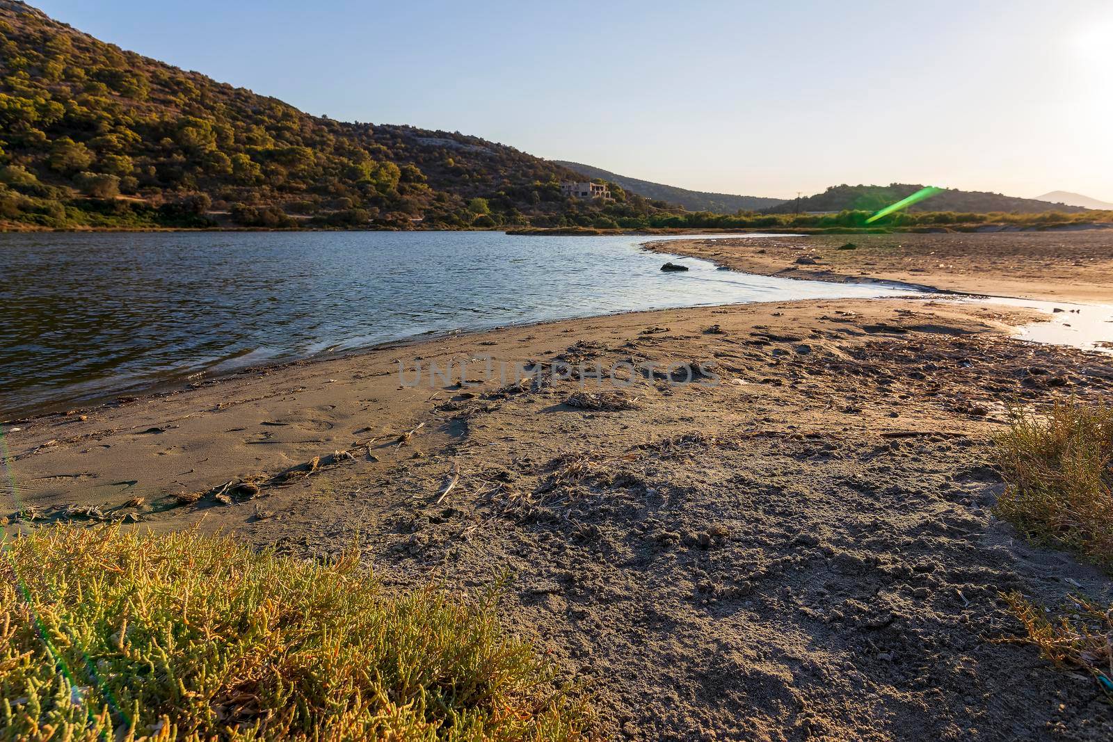 View of the famous wetland at Vravrona at Attica, Mesogeia, Greece