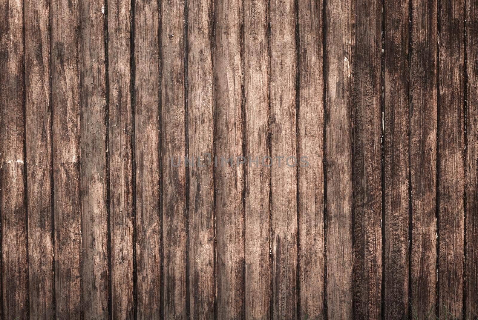 Brown wooden wall on background texture. by jayzynism