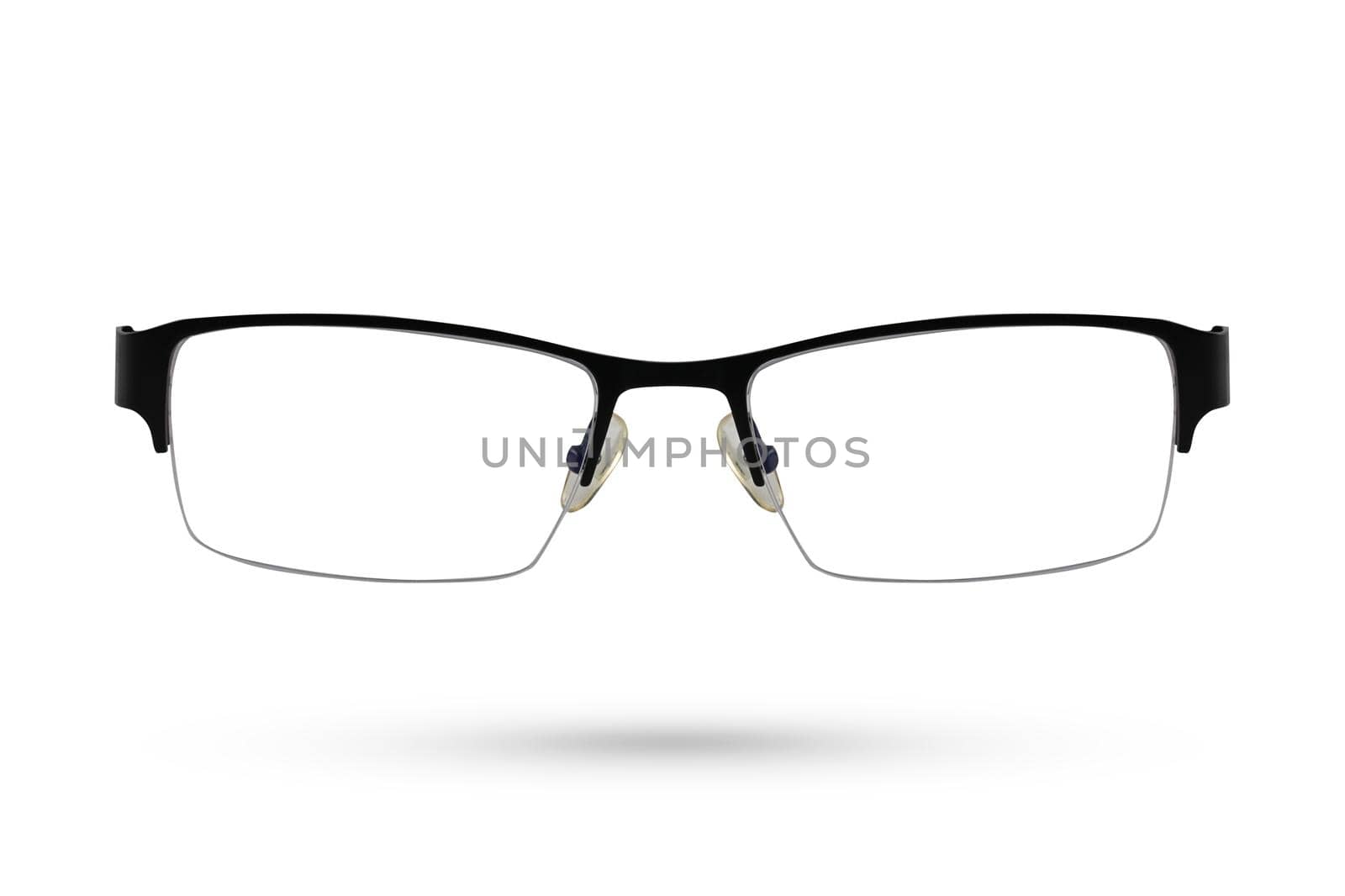 Classic Fashion eyeglasses style isolated on white background.