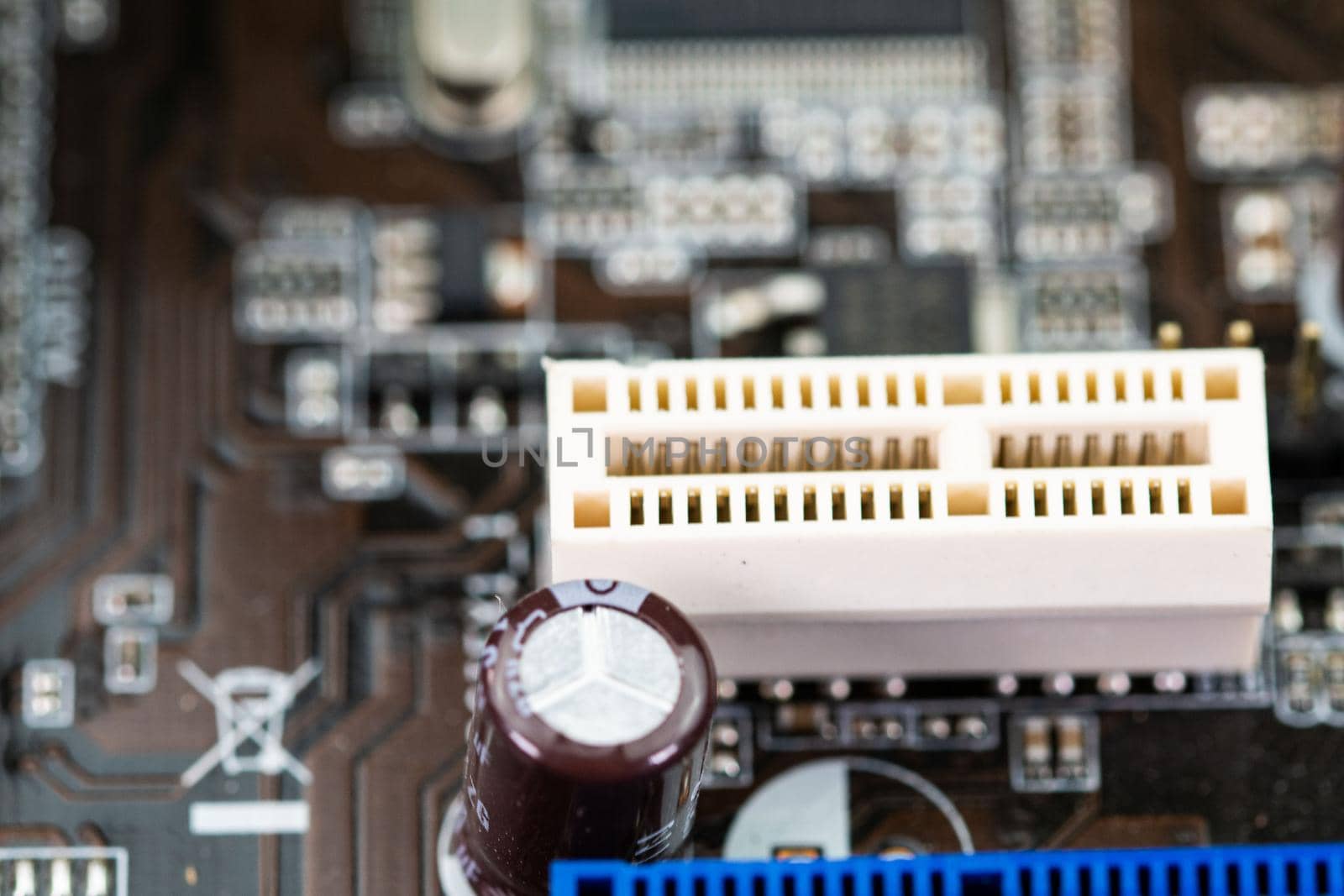connectors of a computer motherboard by carfedeph