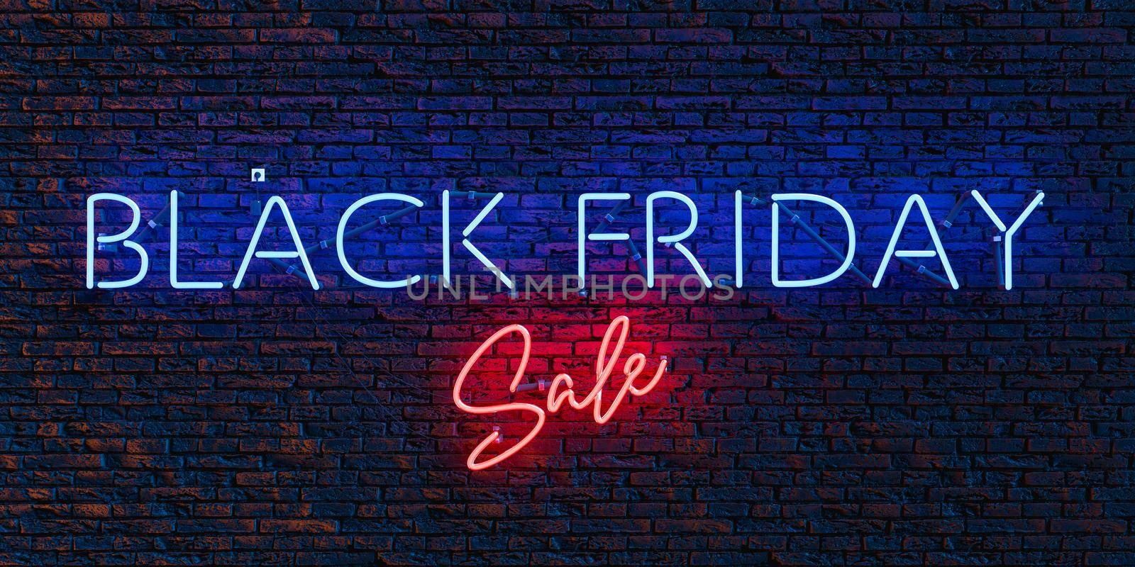 BLACK FRIDAY SALE neon sign on brick wall by asolano