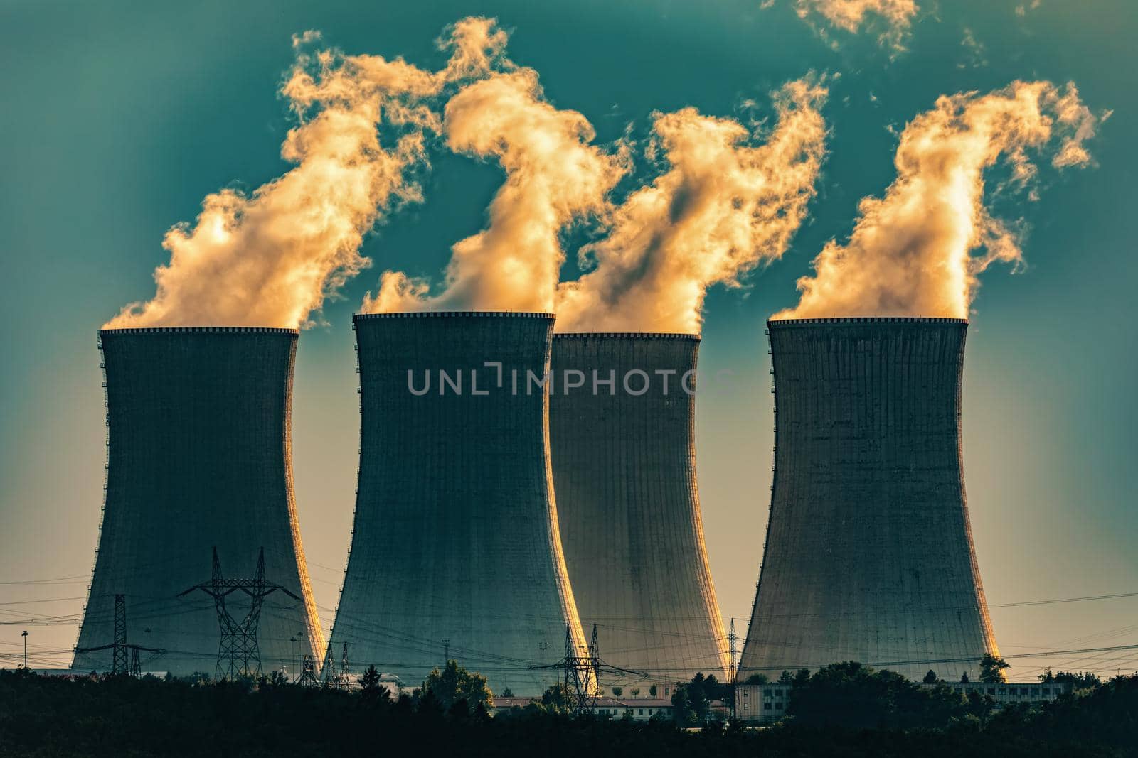 Nuclear power plant Dukovany, Dukovany Czech Republic by artush