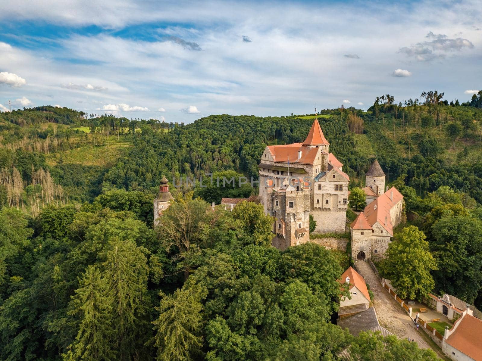 historical medieval castle Pernstejn, Czech Republic by artush