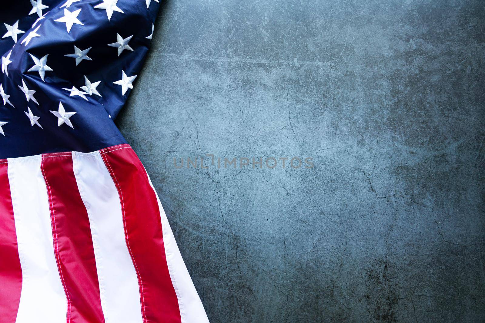 Martin Luther King Day Anniversary - American flag on abstract background