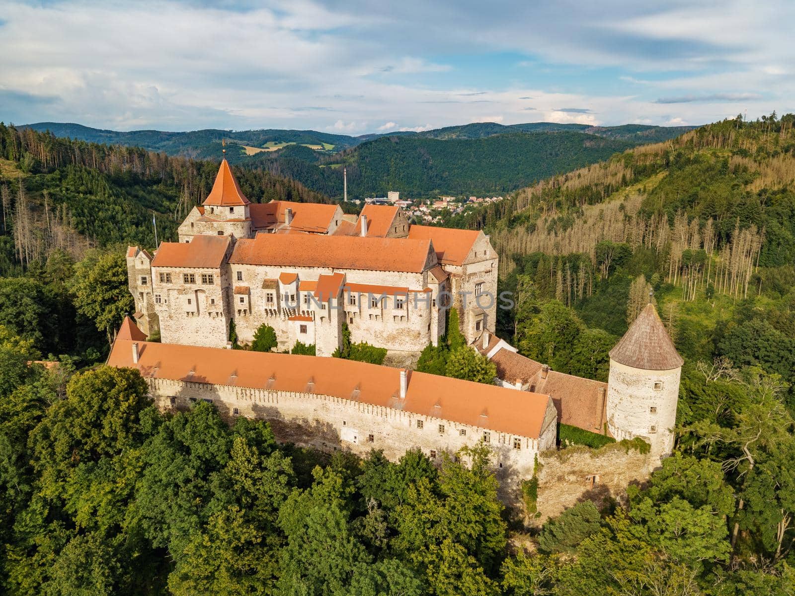 historical medieval castle Pernstejn, Czech Republic by artush