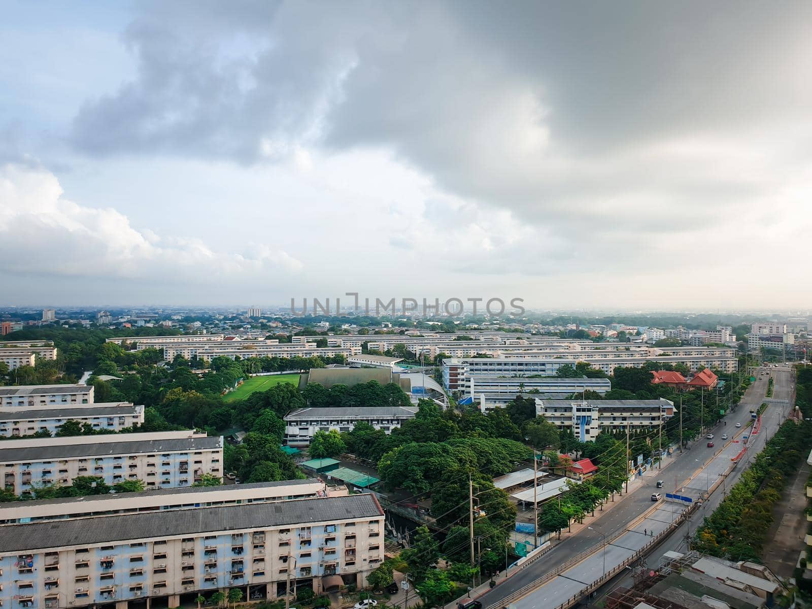 Cityscape with building in city of Bangkok by NongEngEng