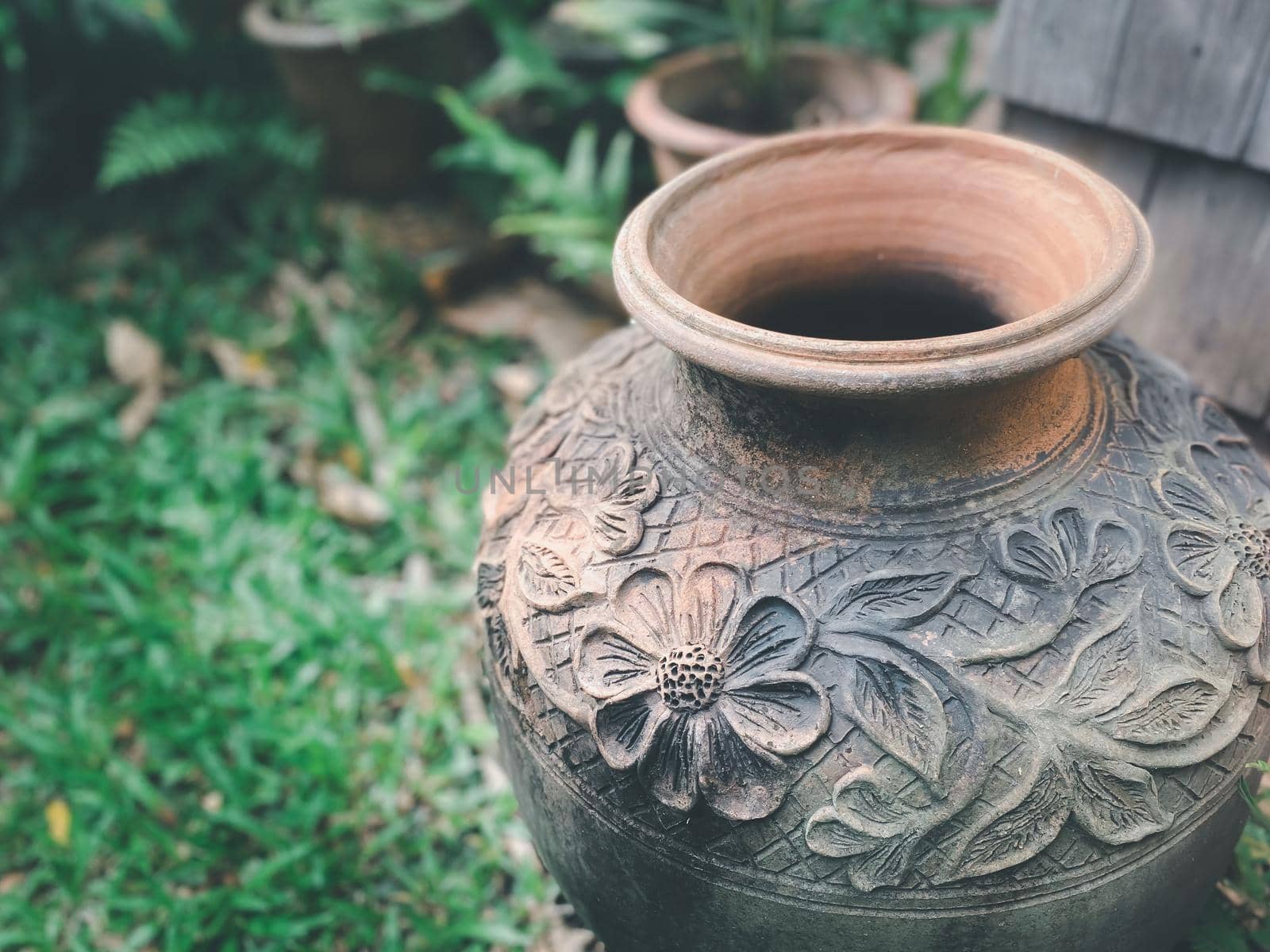 Antique decorative items decorate in restaurant by NongEngEng