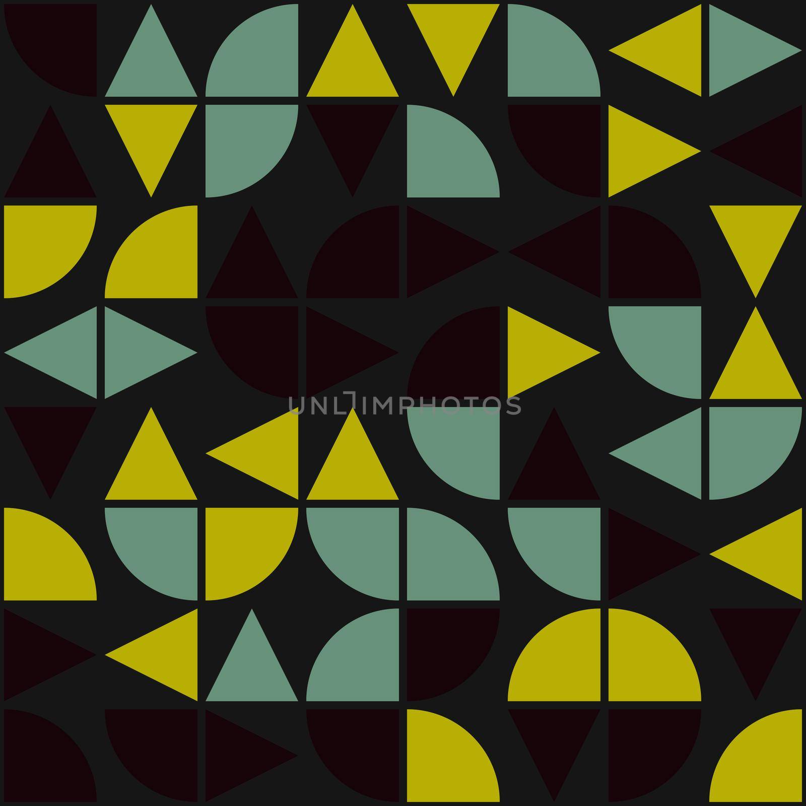 Abstract Geometrical generative computational art illustration