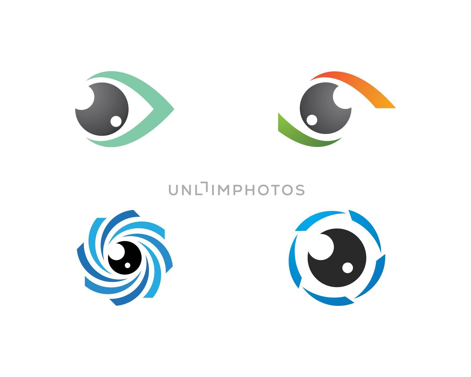 Eye ilustration vector logo design
