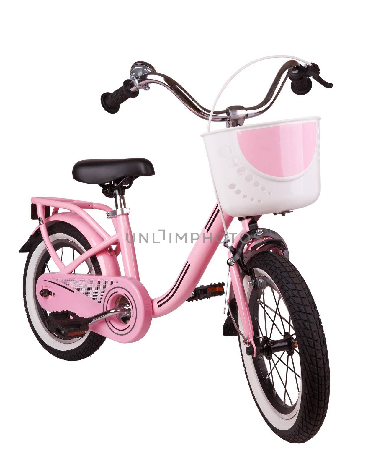 Pink kids bike isolated by pioneer111