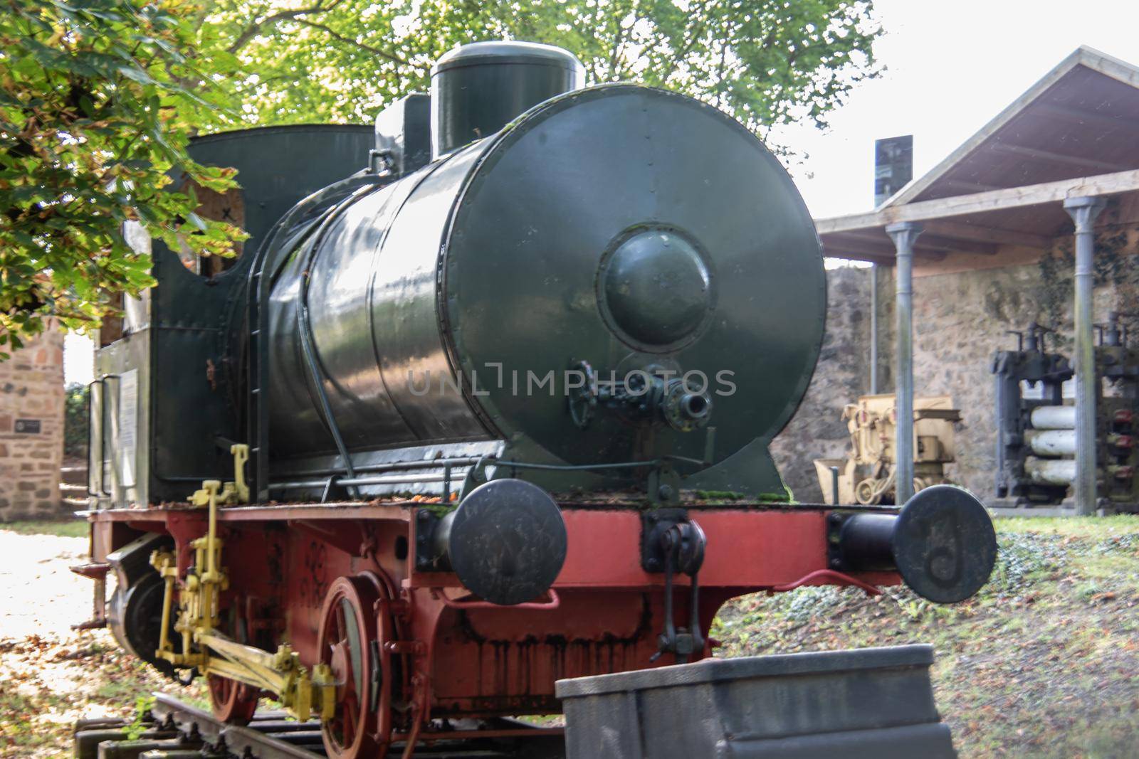 old steam Lokomotive in Park