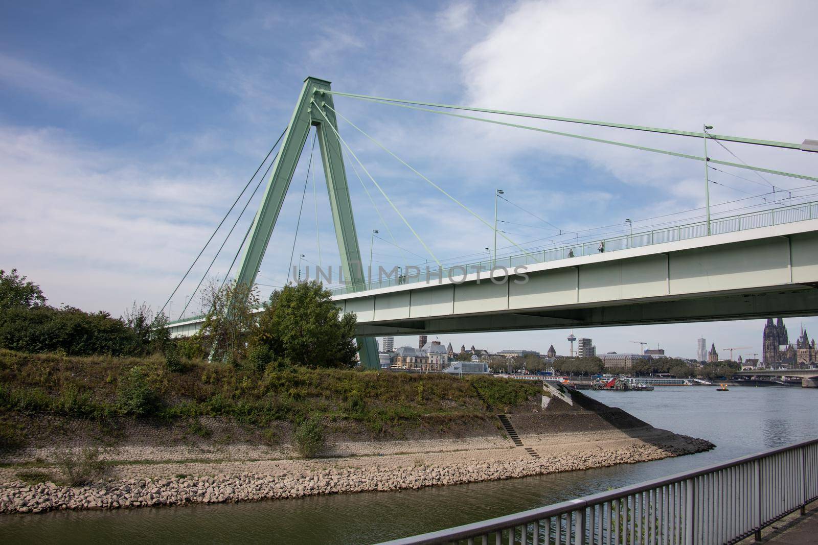 steel Rhine bridge in Cologne