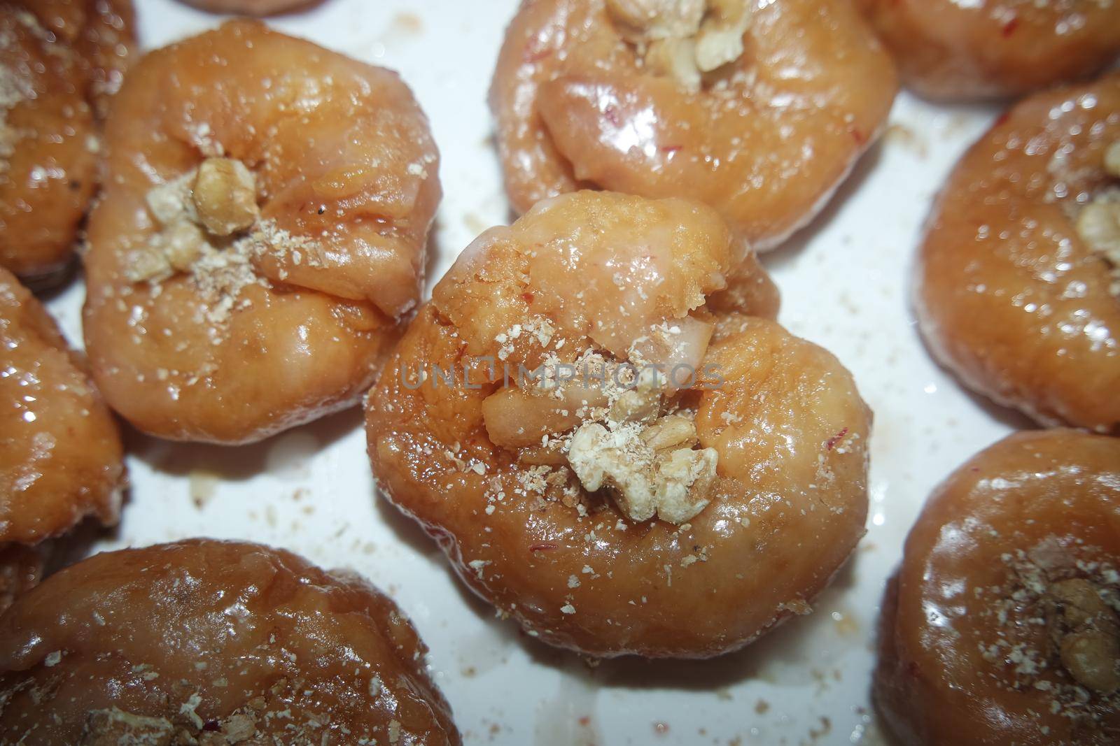 Delicious and tasty Asian sweet dish called balu shahi or baloshahi or balushahi. This dish is street sweet found in Pakistan India and Bangladesh and served in the festivities.