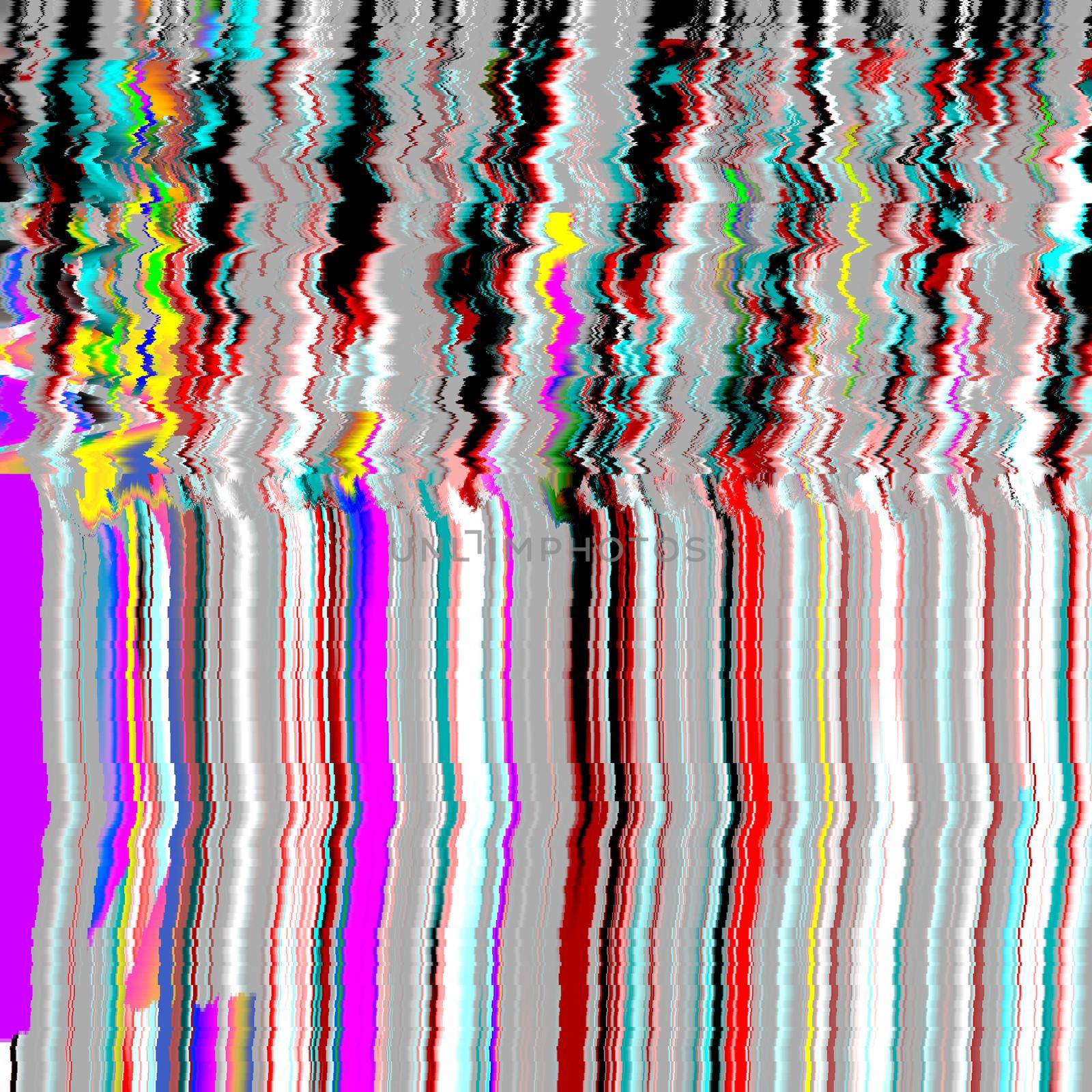 Glitch TV psychedelic Noise background Old screen error Digital pixel noise abstract design. Photo glitch. Television signal fail. Technical problem grunge wallpaper.