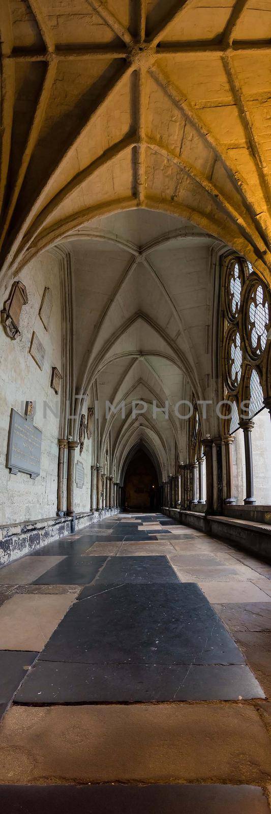 Medieval church arches in London, UK by jyurinko