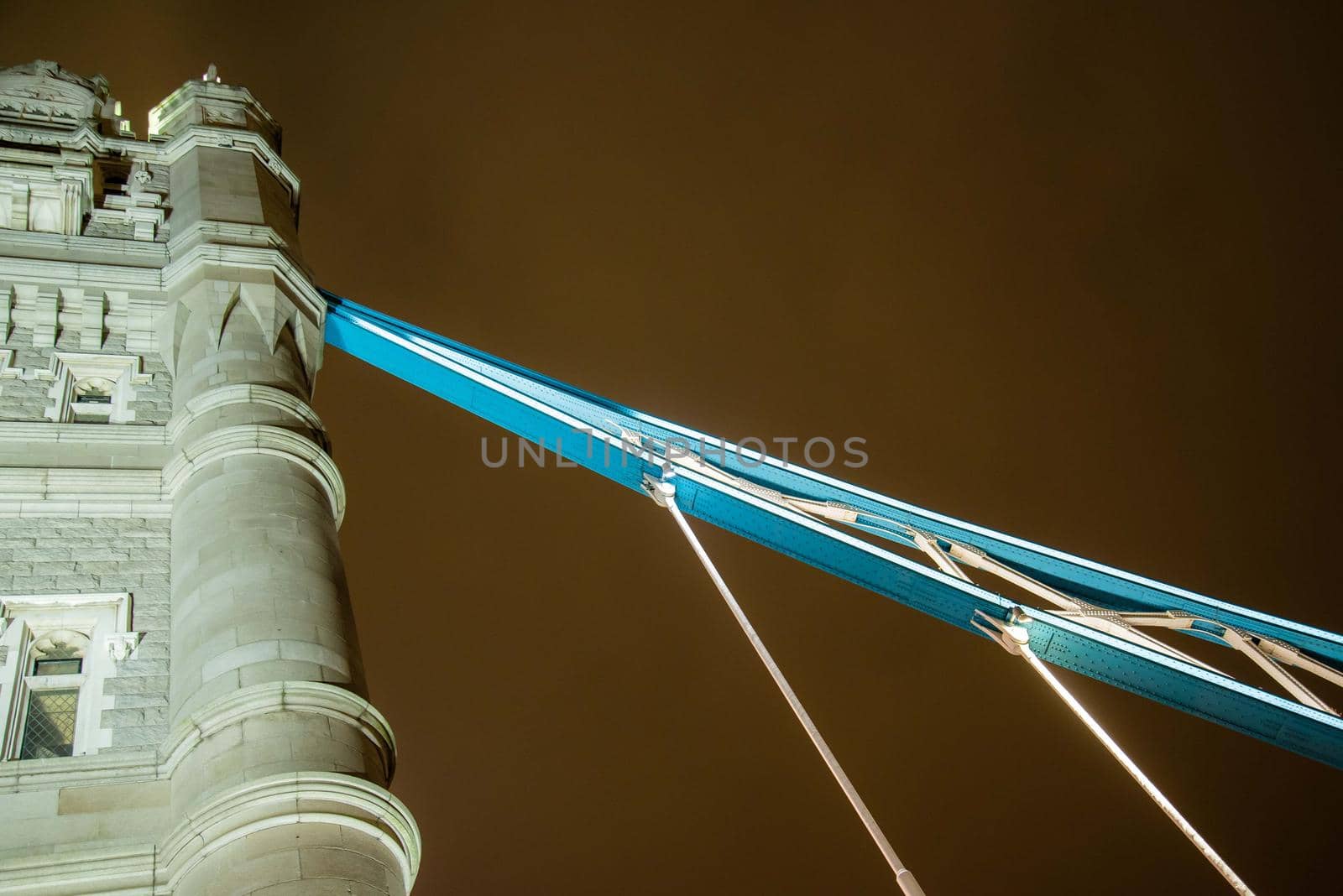 Detail of the beautiful architecture of Tower Bridge in London, UK