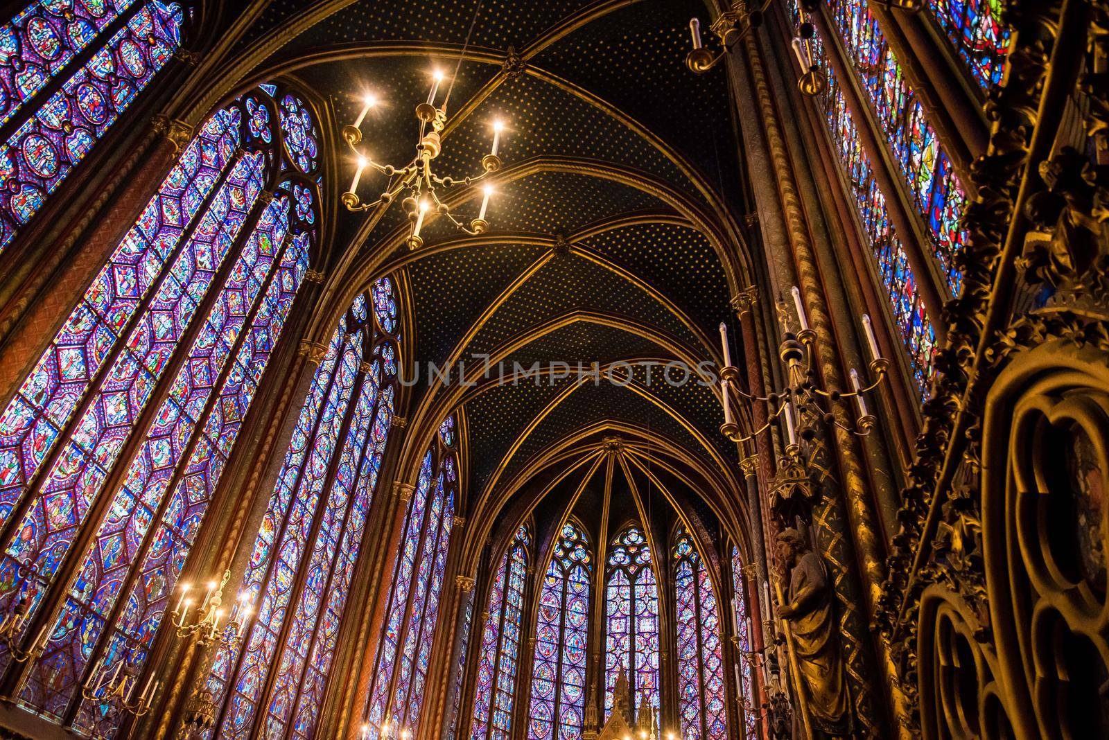 Saint Chappelle, Paris, France, Catholic Church by jyurinko