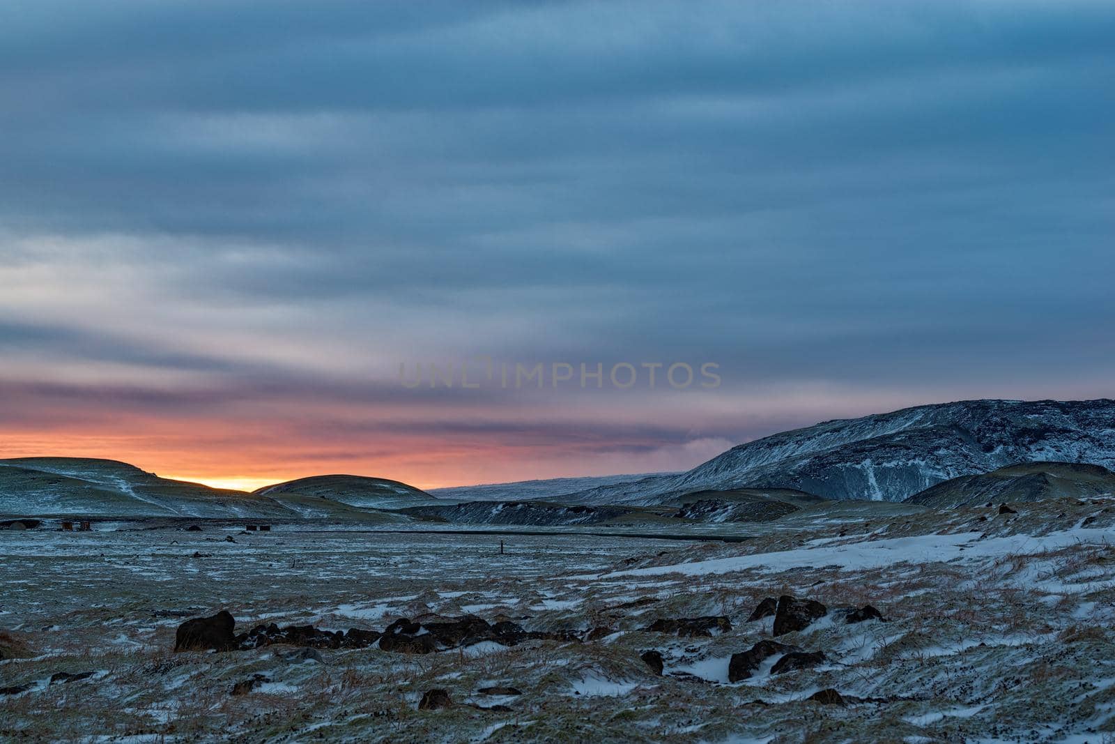 Sunset near Hveragerdi, Iceland by LuigiMorbidelli
