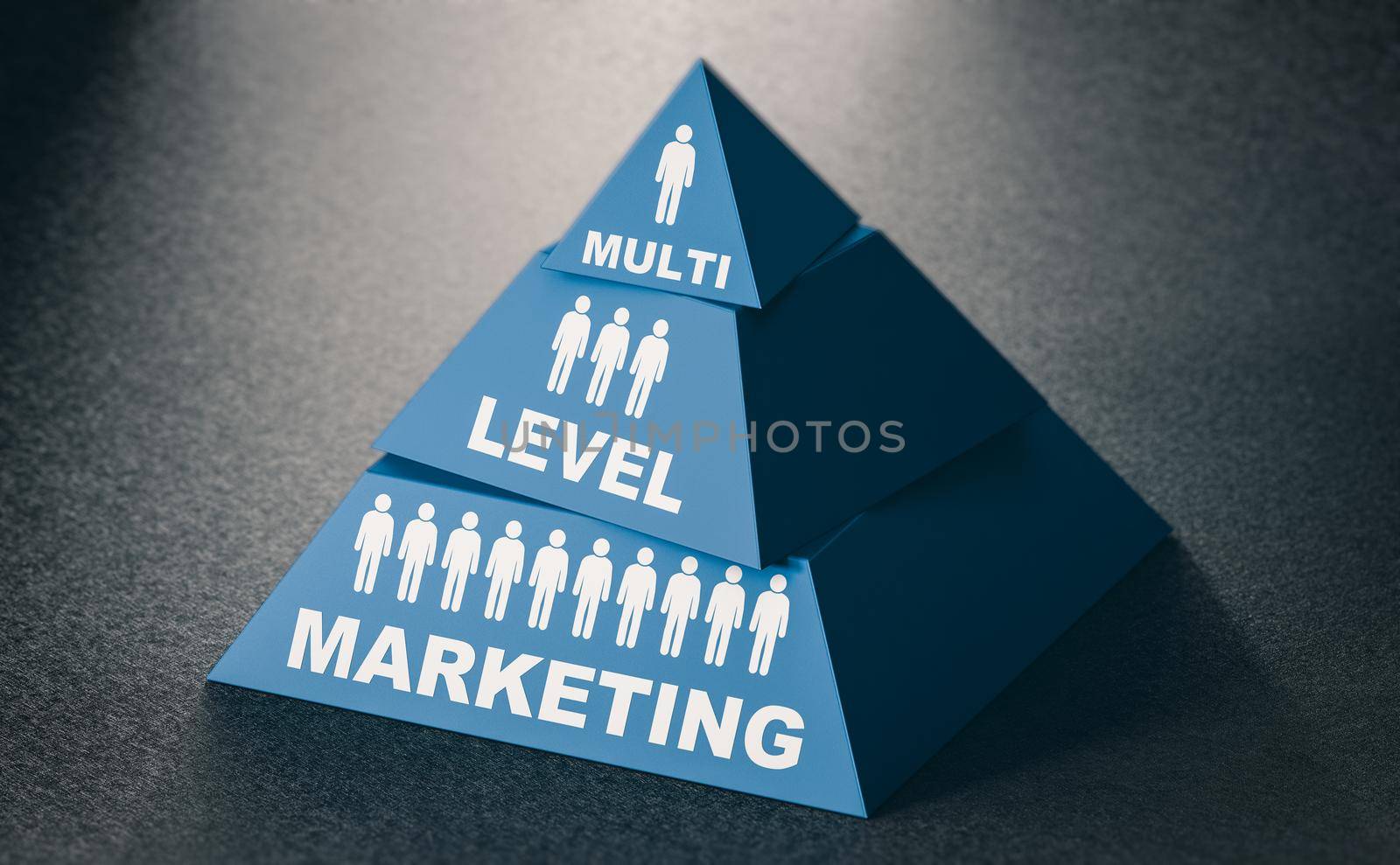 MLM, Multi-Level Marketing. Pyramid Sheme. by Olivier-Le-Moal