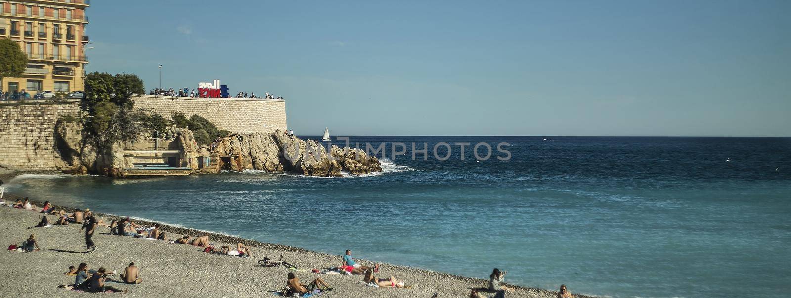 Nice beach detail, banner image with copy space