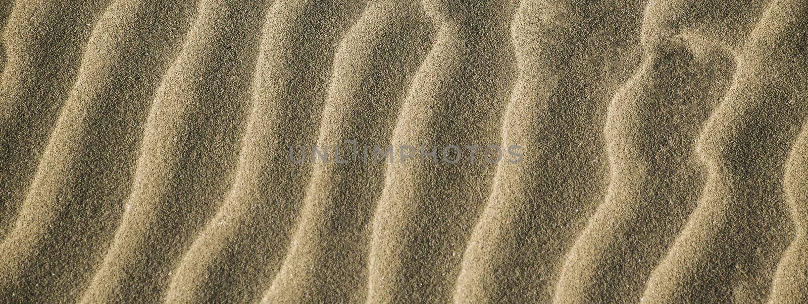 Sand texture detail, banner image with copy space