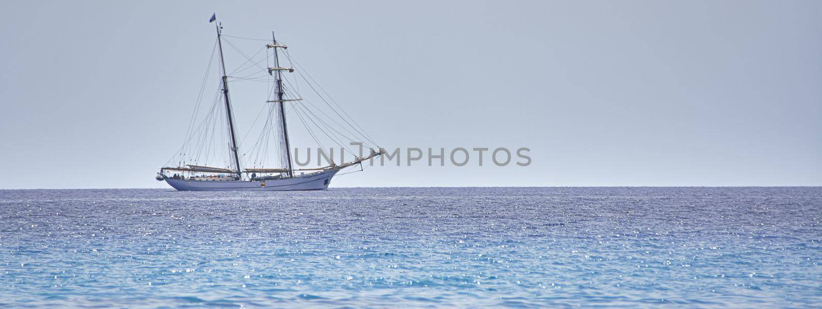 Sailing ship at sea by pippocarlot