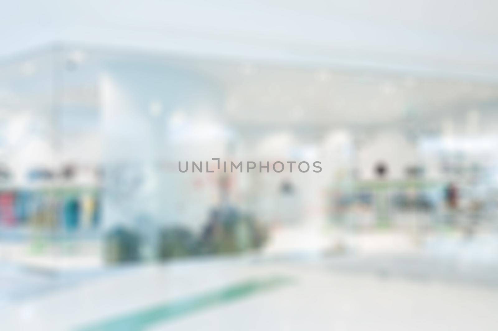 Store abstract blur bokeh background