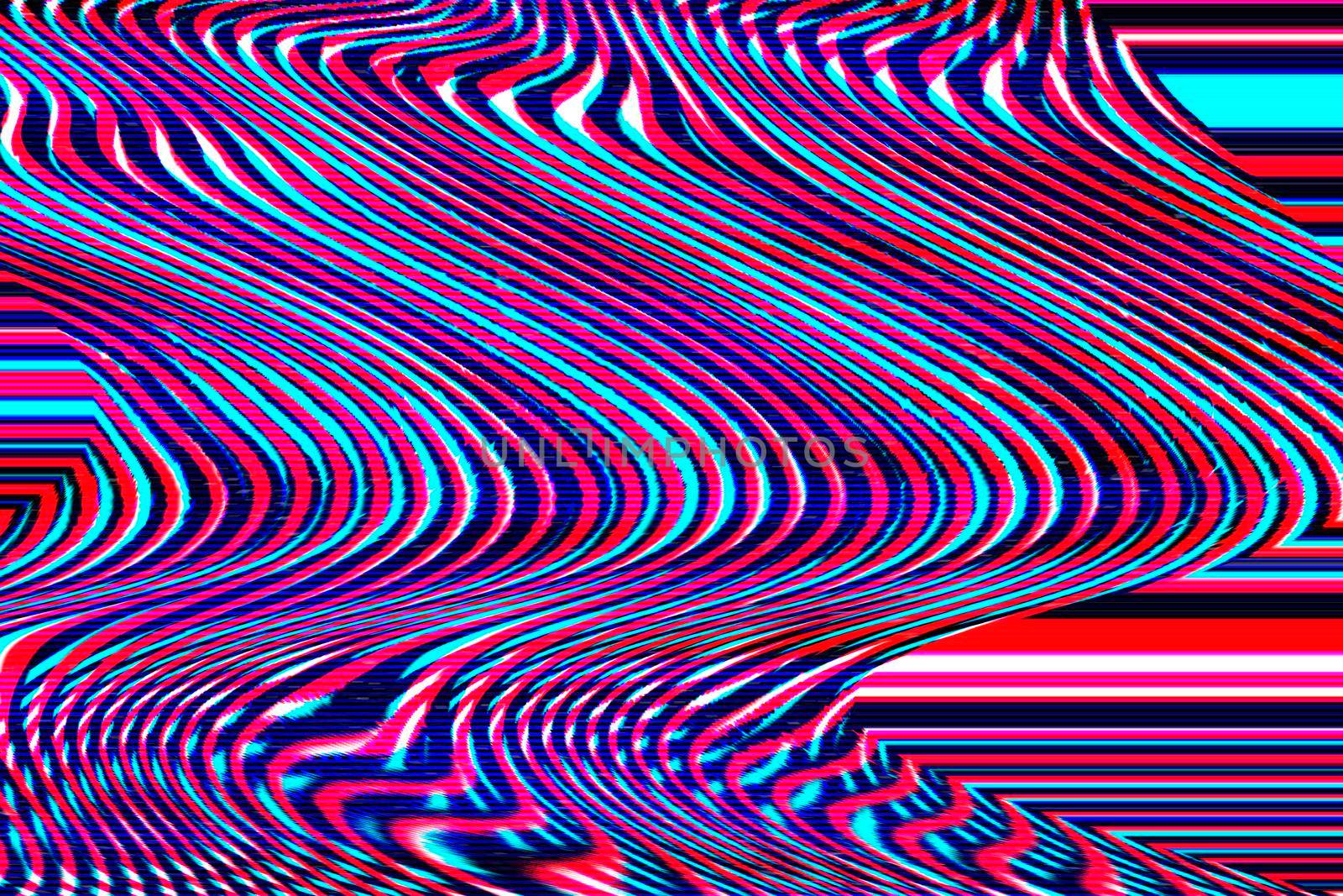 Glitch universe background Old TV screen error Digital pixel noise abstract design Photo glitch Television signal fail. Technical problem grunge wallpaper. Colorful noise.