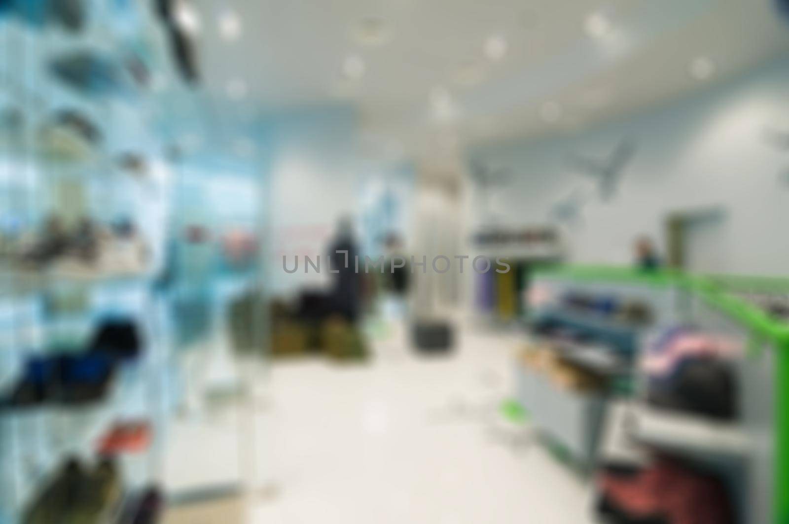 Abstract blur of Clothing store by nikitabuida
