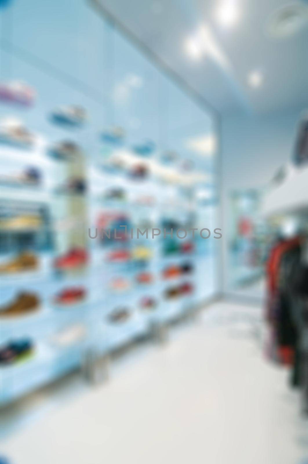 Abstract blur of Clothing store by nikitabuida