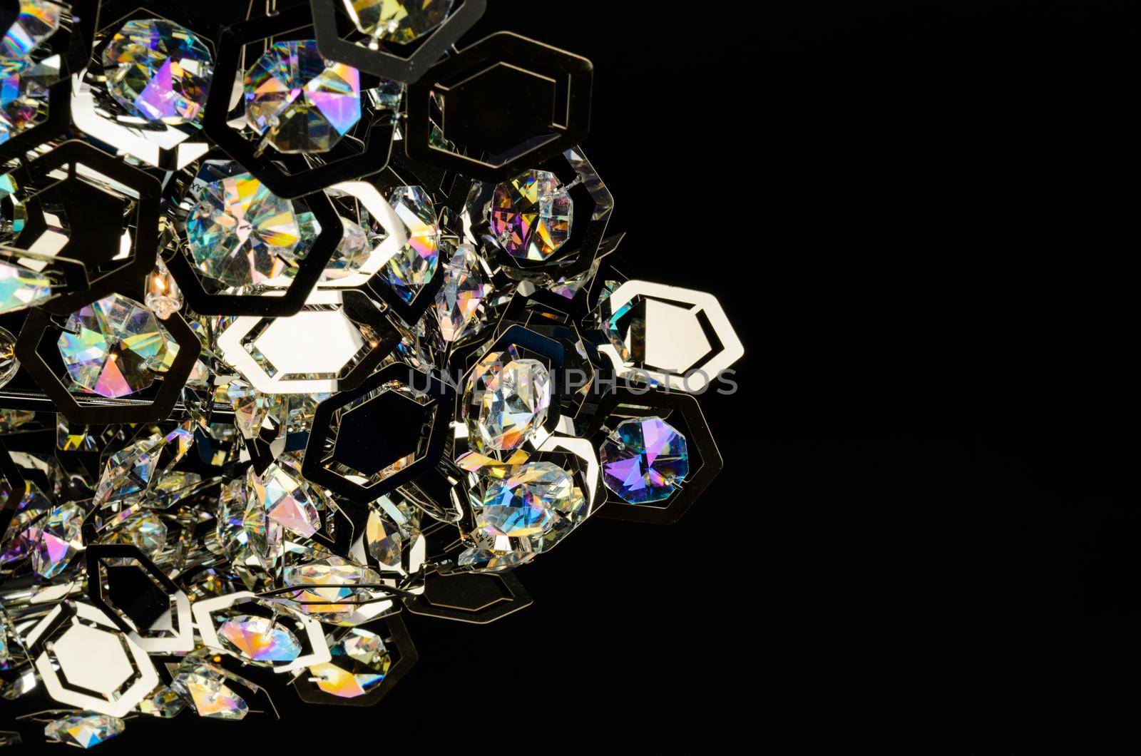 Contemporary glass chandelier fragment by nikitabuida