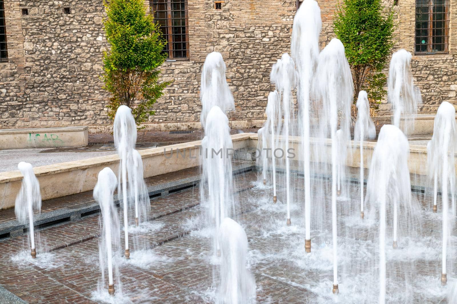 new restored fountain in piazza europa by carfedeph